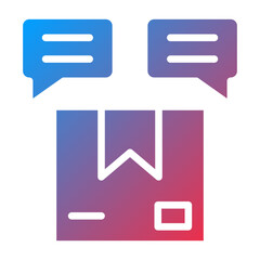 Vector Design Delivery Discussion Icon Style