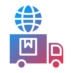 Vector Design Global Delivery Icon Style