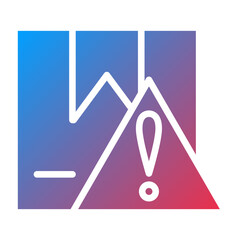 Vector Design Delivery Warning Icon Style