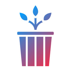Vector Design Plant Pot Icon Style