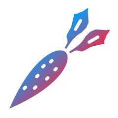 Vector Design Carrots Icon Style