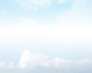  Clouds sky blue pink background art colorful