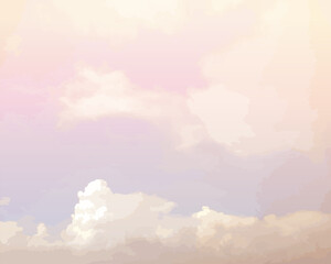  Clouds sky blue pink background art colorful