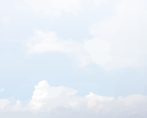  Clouds sky blue pink background art colorful
