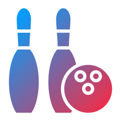 Vector Design Bowling Icon Style