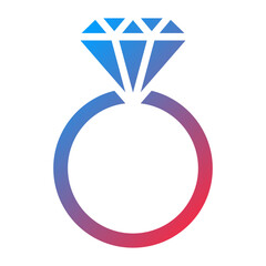 Vector Design Diamond Ring Icon Style