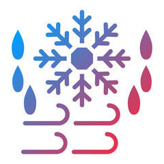 Vector Design Cold Wave Icon Style