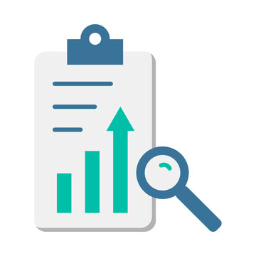 A Business Icon Logo Showing The Company's Prospects (economic) And Risk Evaluation Process Which Includes An Analysis Of The Business Environment, Strategy, Position And Financial Performance