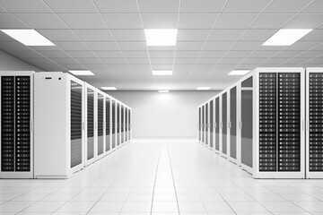 3D data storage server room