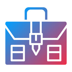 Obraz premium Vector Design Briefcase Icon Style