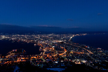 Obraz premium 100万ドルの夜景・函館山山頂