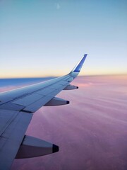 Naklejka na ściany i meble airplane window sky view