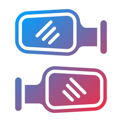 Vector Design Side Mirror Icon Style