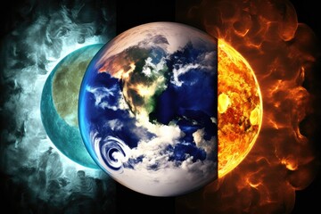 Earth, the Sun, the Moon, and the Four Elements 