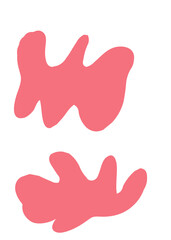 Obraz premium Red Abstract Shapes Decor