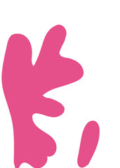 Red Abstract Shapes Decor