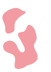 Red Abstract Shapes Decor