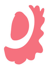 Red Abstract Shapes Decor