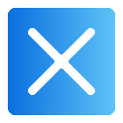 cross gradient icon