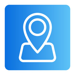 map location gradient icon