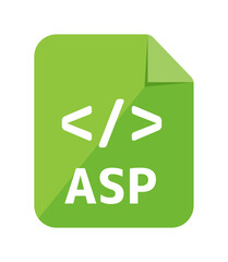 File formats vector icon illustration | ASP