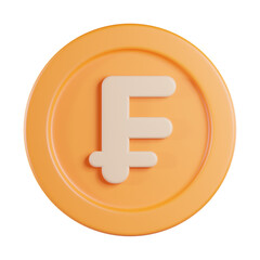 Franc 3D Icon