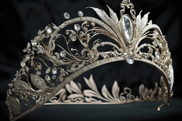 Bridal tiara fit for a queen. Generative AI
