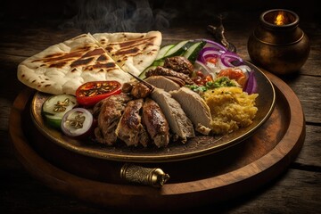 Grilled Kebab, Dolma, Mansaf, and Shawarma from the Arab world Blending the Customs of Ramadan in Turkey and Arab Countries Adana, Urfa, Chicken, Lamb, Liver, and Beef Vali Kebabs on a Bed of Bread