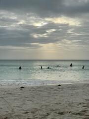 sunset at the beach