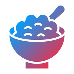 Vector Design Cereal Bowl Icon Style