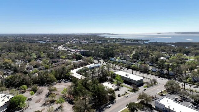 mount pleasant sc, south carolina aerial