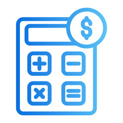 calculator gradient icon