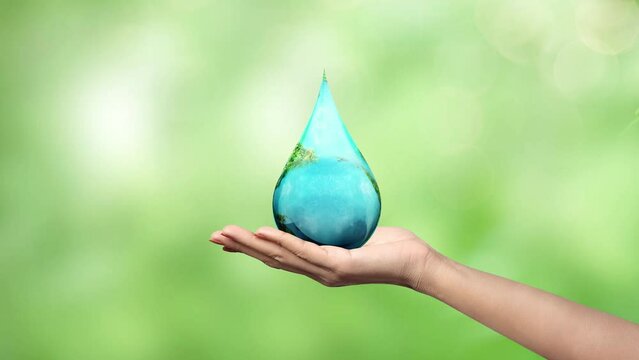 World Water Day Concept. Every Drop Matters. Saving water and world environmental protection concept- Environment day