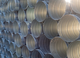 stack of steel pipes
