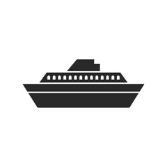 Fototapeta na wymiar Cruise ship Logo icon
