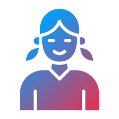 Vector Design Daughter Icon Style