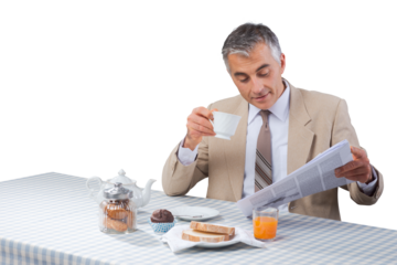 Business having a nutrient breakfast