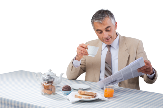 Business having a nutrient breakfast