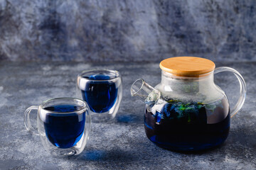 Obraz na płótnie Canvas Organic blue tea Anchan.