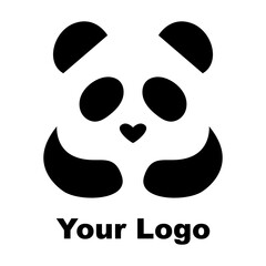 panda logo animal black and white © muhammad