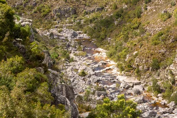 Deurstickers Landscape in the Bain's Kloof, Western Cape of South Africa © Christian Dietz