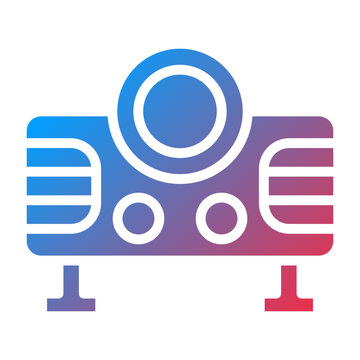 Vector Design Video Projector Icon Style