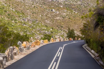 Deurstickers The Bain's Kloof Pass near Welington in the Western Cape of South Africa © Christian Dietz
