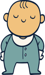 baby standing illustration.