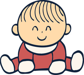 baby sitting illustration.