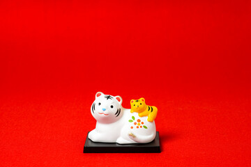 可愛いトラの置物　トラのイメージ