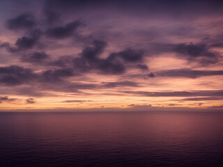 Naklejka na ściany i meble sunset sea ocean sky nature dusk twilight