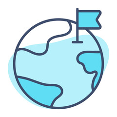 Global location vector design in modern style, easy to use icon