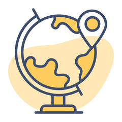 Check this beautifully designed vector of geolocation, premium icon