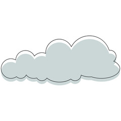 Cloud Outline Shapes